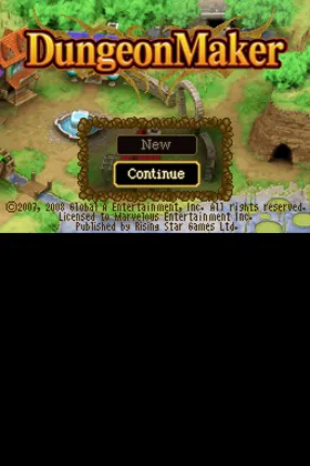 Dungeon Maker (Europe) (En,Fr,De,Es,It) screen shot title